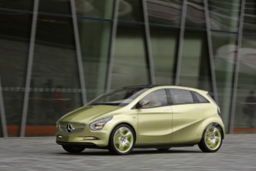 Der Mercedes-Benz E-CELL. Ein Konzeptfahrzeug mit batterielektrischem Antrieb. (Foto: © Daimler AG)